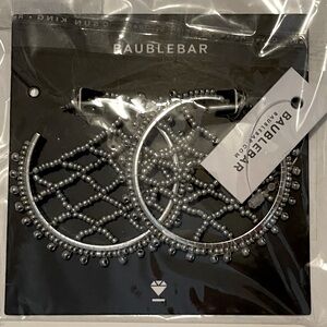 Baublebar large beaded Hoop Earrings